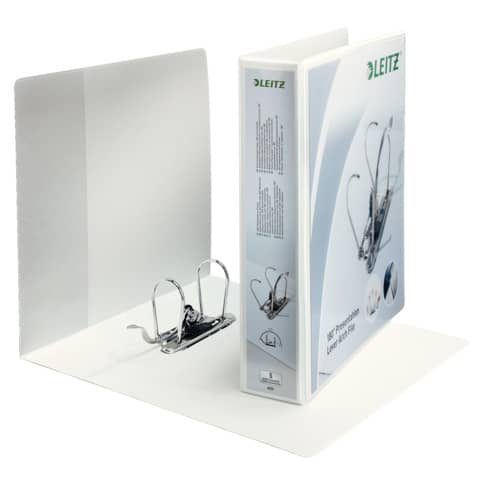 Raccoglitore a leva a 2 anelli bianco Leitz dorso 75 mm 42250001